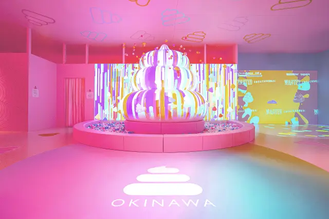 「うんこの滝」の前でうんこが噴火!「ウンコ・ボルケーノ」