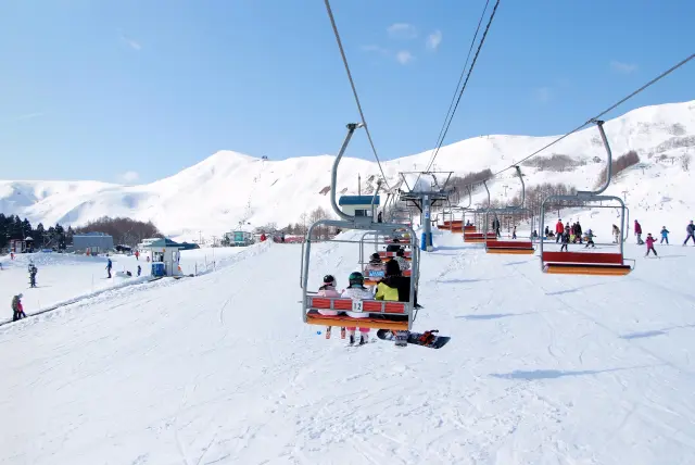 2つのスキー場合わせて20基あるリフト