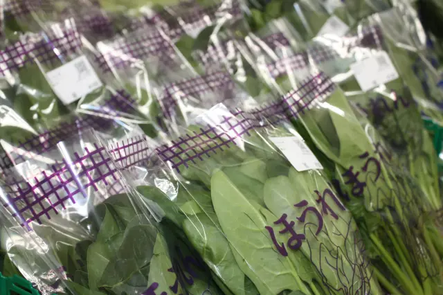 岡山県内約600人の生産者から届く新鮮野菜が並ぶ「農産物直売所」