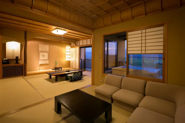 露天風呂付きの特別室も