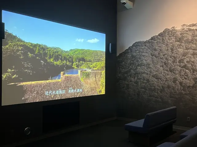 市内の歴史の概要を紹介するミニシアター