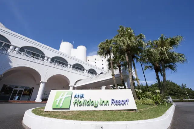 南国ムードを象徴する椰子の木が目を引く