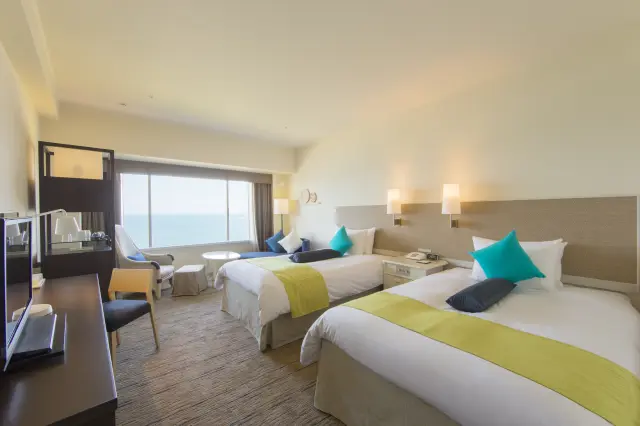 全室シモンズベッド完備で、快適な眠りをサポート