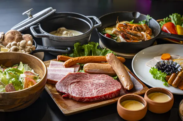 夕食のバーベキューは地元食材を堪能できる