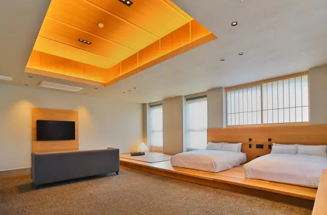 広々した客室は家族での滞在にもぴったり