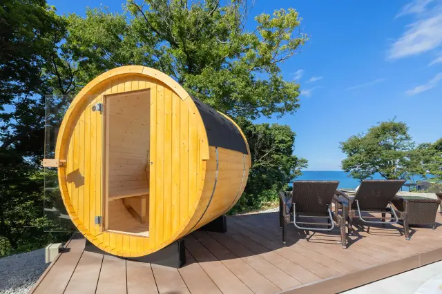 プライベートサウナ付きの客室も用意