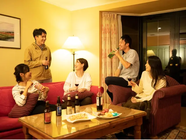 メゾネット仕様でグループ旅行でも過ごしやすい