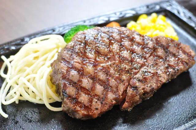 ステーキメニューも用意