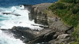 国指定名称「須佐湾」で見ることができる断層