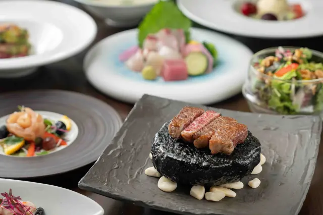 創作会席では厳選された佐賀の味覚を味わえる