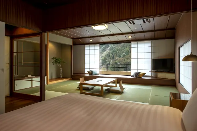 和の意匠を凝らした内装が魅力的な客室（一例)