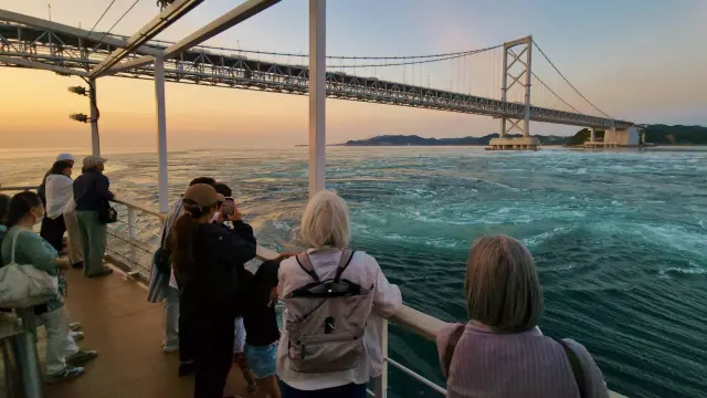 目の前の雄大な眺めに感動