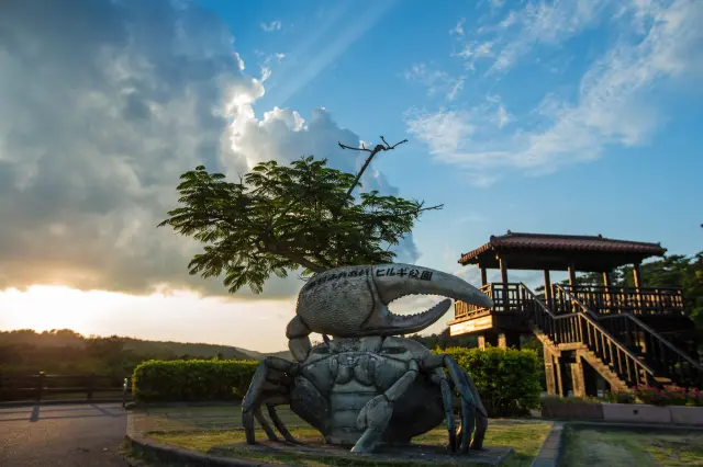 カニのオブジェが目印