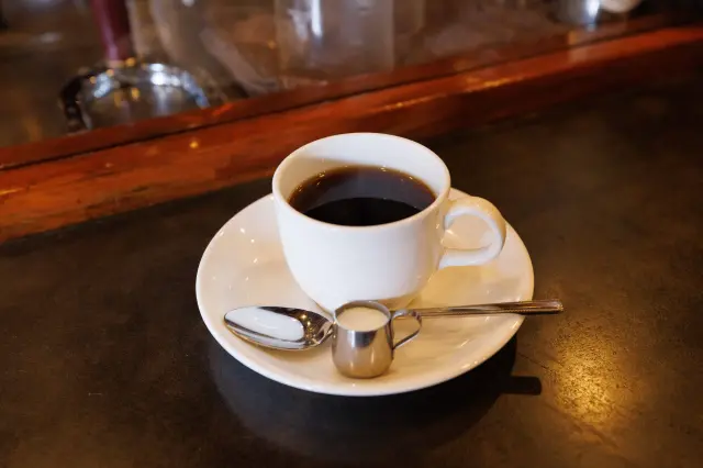 丁寧に淹れられたコーヒーが名物