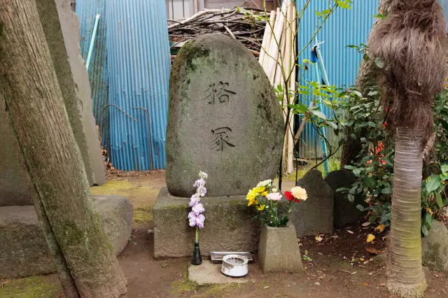 狸の伝説を伝える「貉塚」が有名