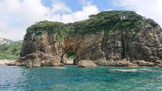 海から見た様子