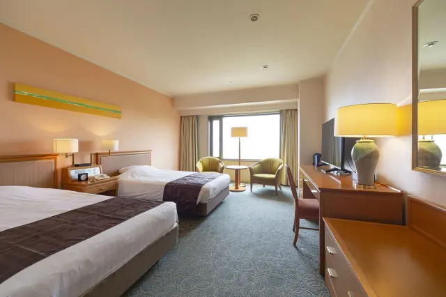 シモンズ社のベッドを備えたデラックスツイン