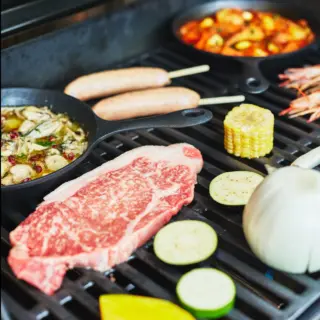 国産牛使用のBBQは2つのグレードから選べる