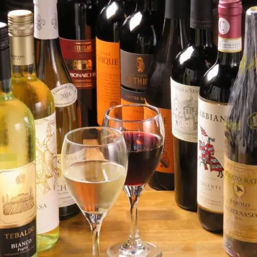 豊富なワインも楽しみたい