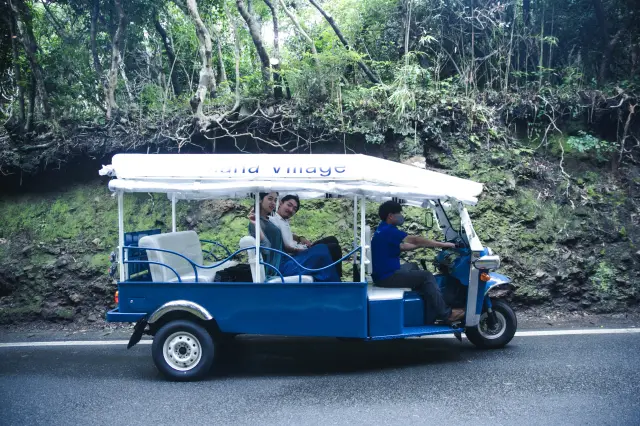 トゥクトゥクで足摺岬まで送迎してくれるサービスも