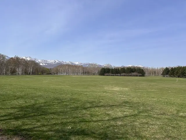 レクレーションの場として思い思いに過ごせる芝生広場