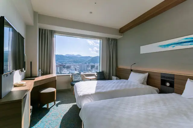 ブルーを基調にした「スーペリアツインルーム」
