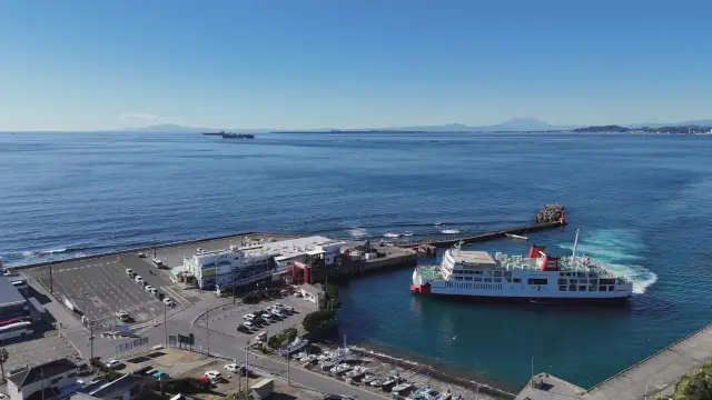 千葉県富津市の「金谷港」