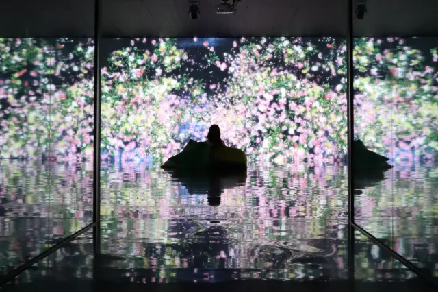 国東半島の花々をモチーフにしたチームラボの作品も人気
画像提供：豊後高田市