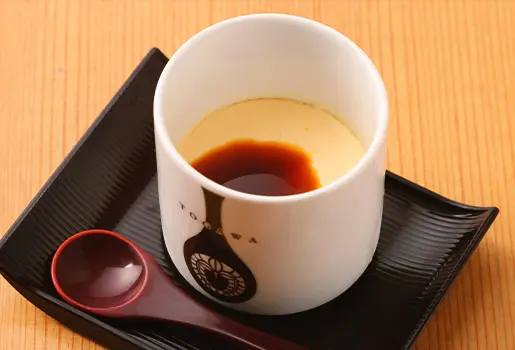 名古屋コーチンの「プリン」は食後にどうぞ