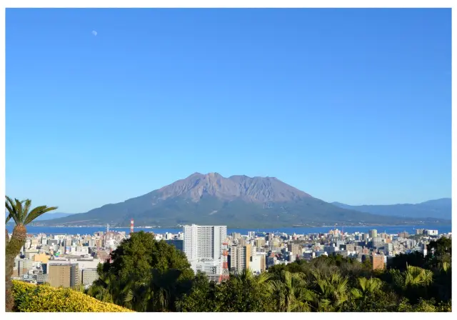 桜島を望む景色も魅力