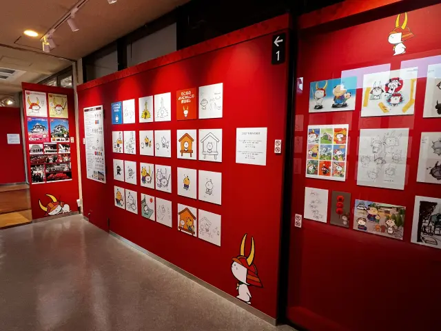 「彥根喵博物館」2樓設有介紹彥根喵歷史的藝廊（免費入場）