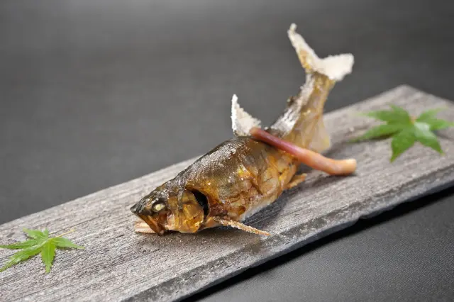 夏は川魚堪能コース楽しめる