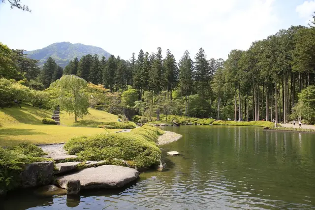 自然に溶け込み雅致ある古石にも注目したい