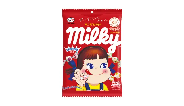 ペコちゃんがトレードマークの「ミルキー」