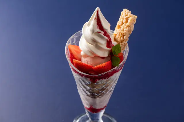Strawberry Soft-Serve Parfait, a perfect dessert to round off your meal