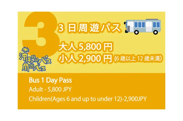 快適に旅を楽しめる便利な周遊パス（3日乗車券）