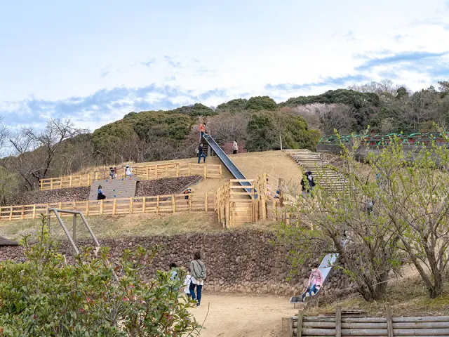 公園エリアには体を動かせるスポットがいっぱい