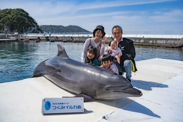 イルカと記念撮影ができる「イルカとパチリ！」