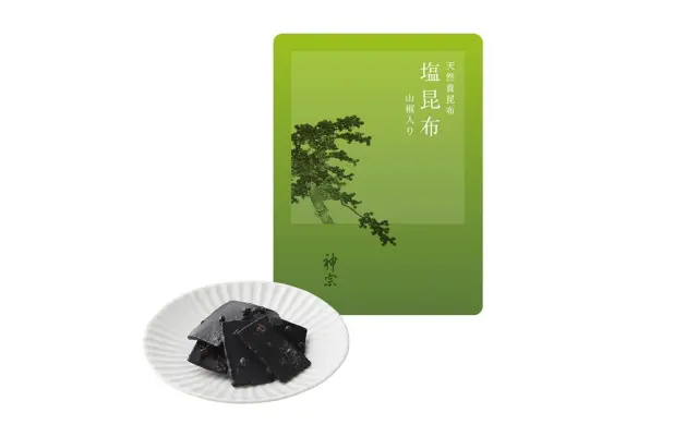 肉厚な道南産の天然真昆布だけを使用した「天然真昆布 塩昆布」