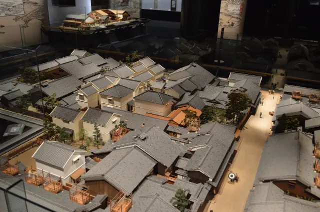 江戸時代の船場の街並みを1/20スケールで再現