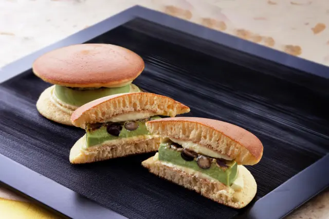 「黒豆入り抹茶ぷりんどら」