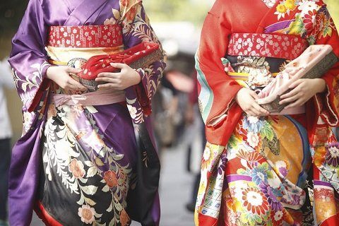 Purple Geisha Kimono women's Kimono