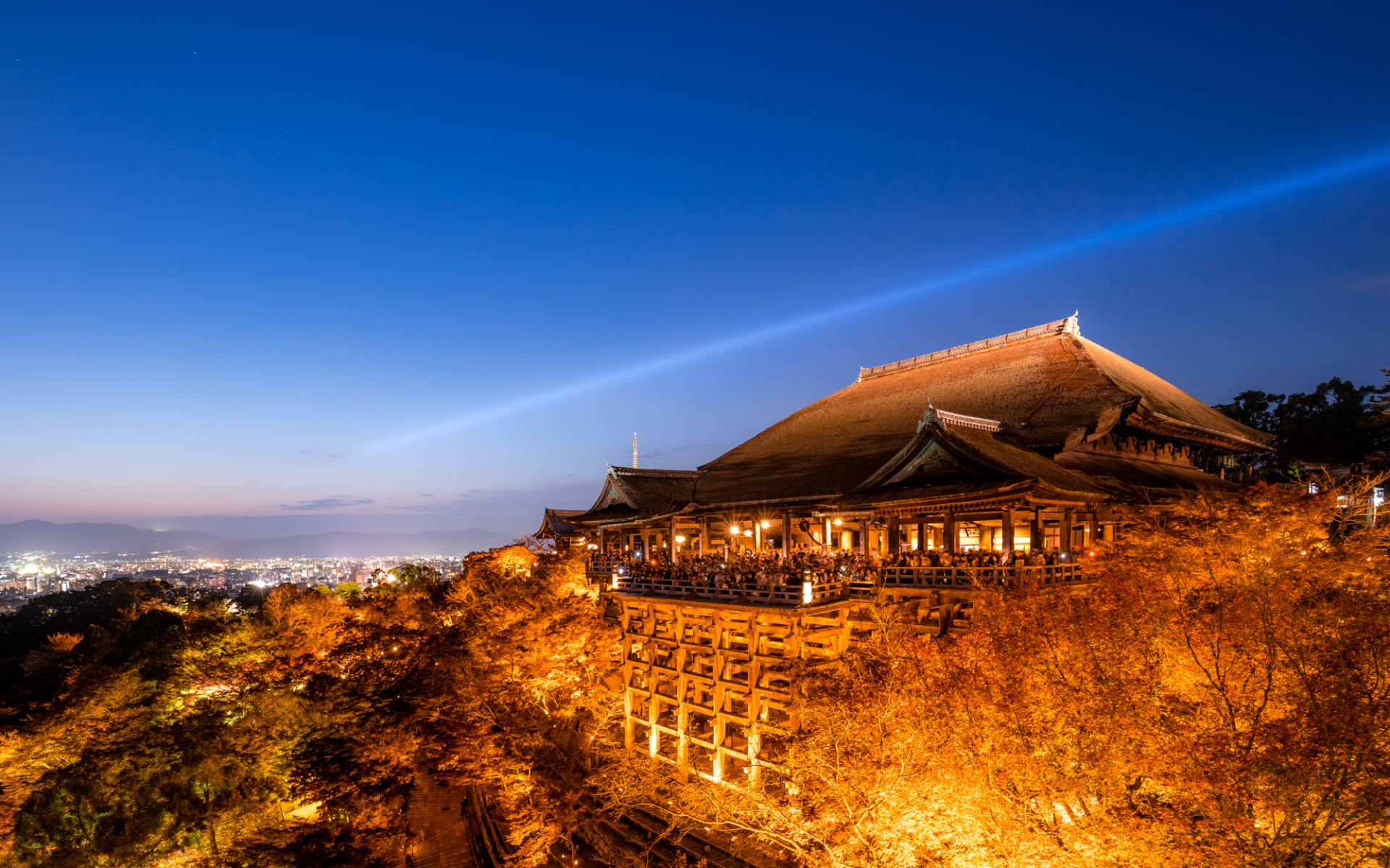 京都 清水寺秋夜的特別參拜 好運日本行