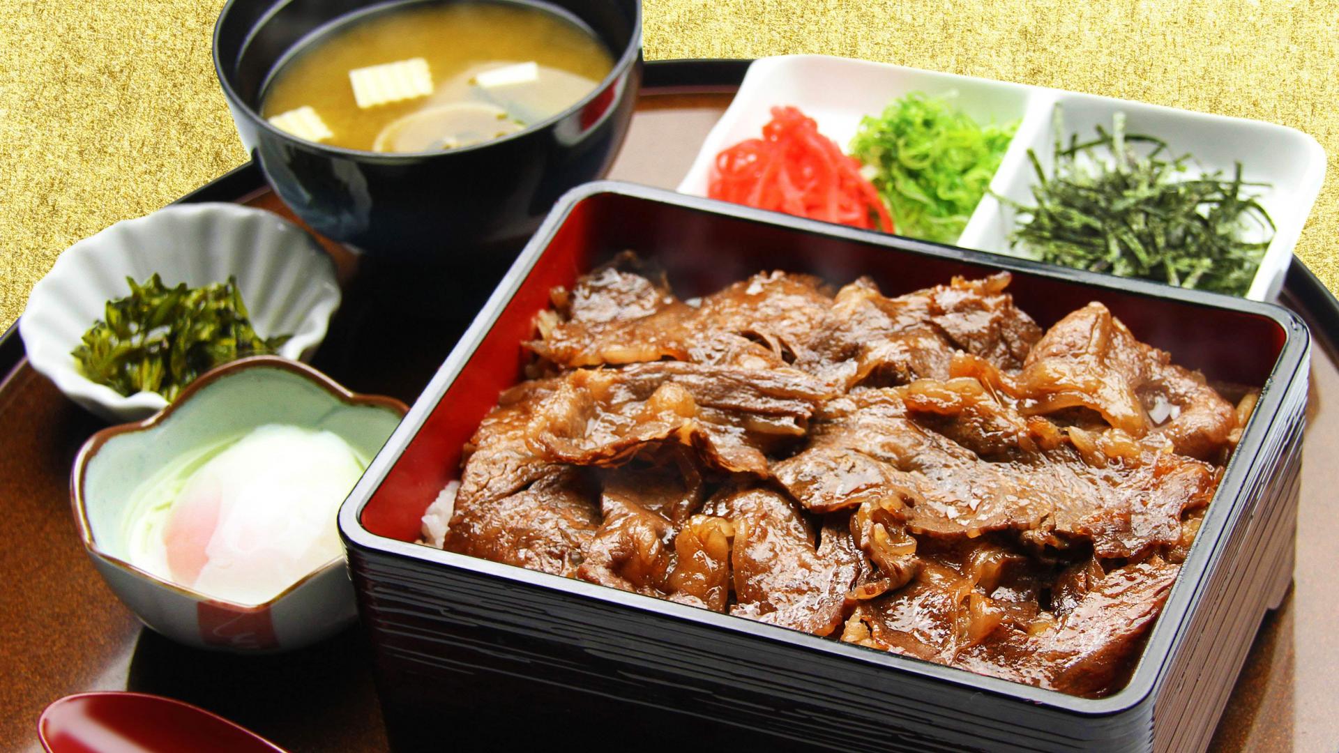 Awajishima Gyudon (beef rice-bowl)