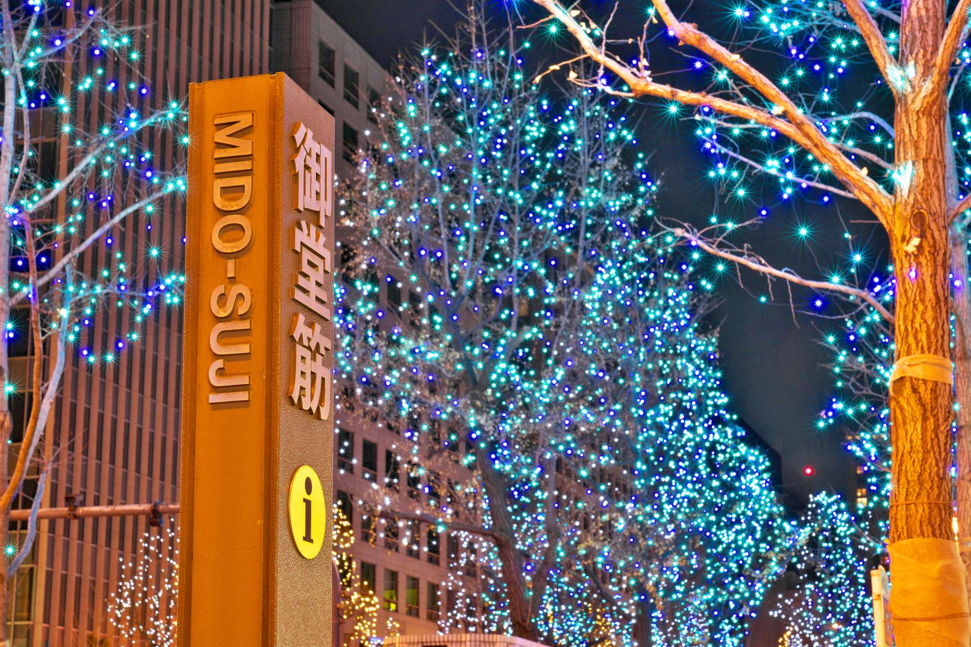 This Symbolic Street Illumination Gently Wraps the People of Osaka in Light.