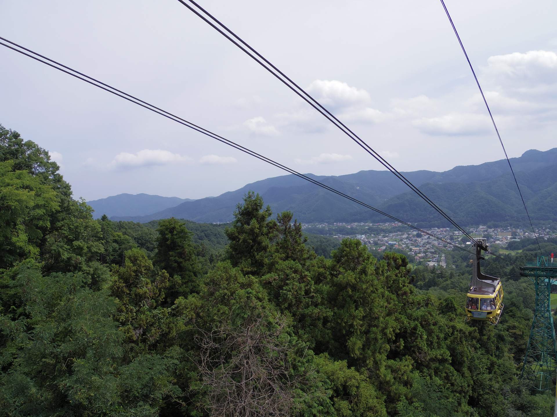 The Hodosan Ropeway offers panoramic views of Nagatoro's nature and townscape.