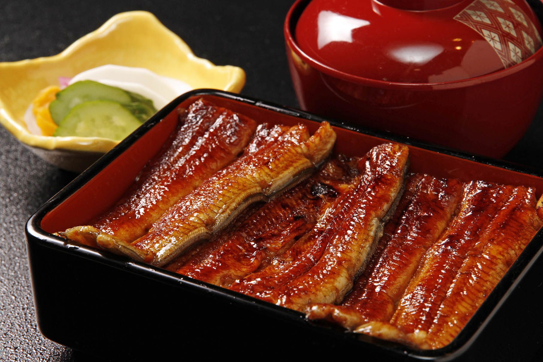 The "unaju" at Kawagoe Ichinoya uses the finest eel.