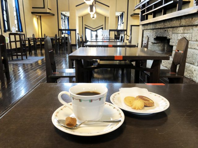 Tokyo, Japan. 13th Nov, 2018. The dining room at Frank Lloyd Wright's Jiyu  Gakuen Girls' School Myonichikan (''The School of the Free Spirit''),  Tokyo, Japan, Tuesday November 13, 2018, is one of