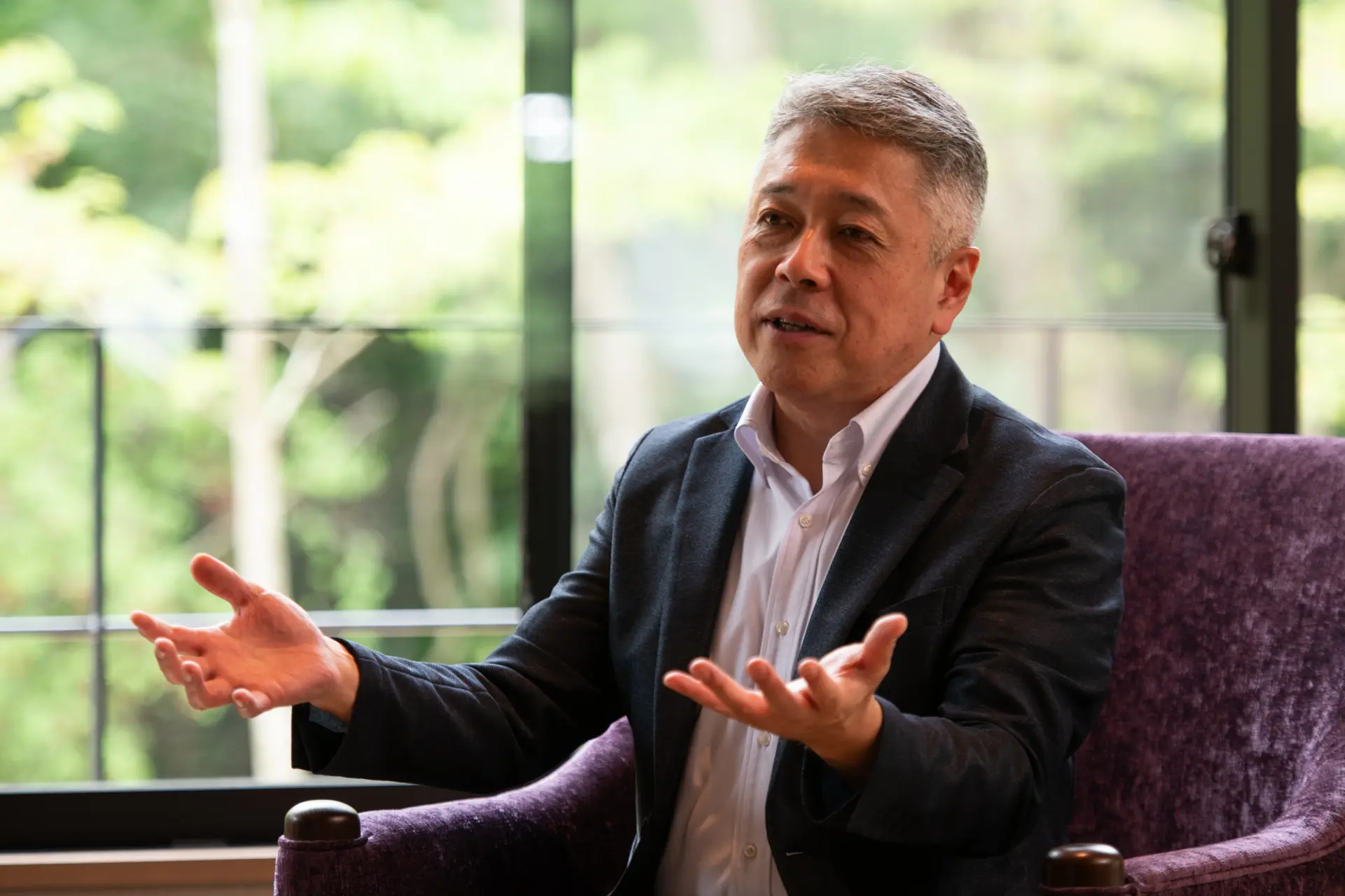 海外へのセールスコールに積極的に取り組む一條氏